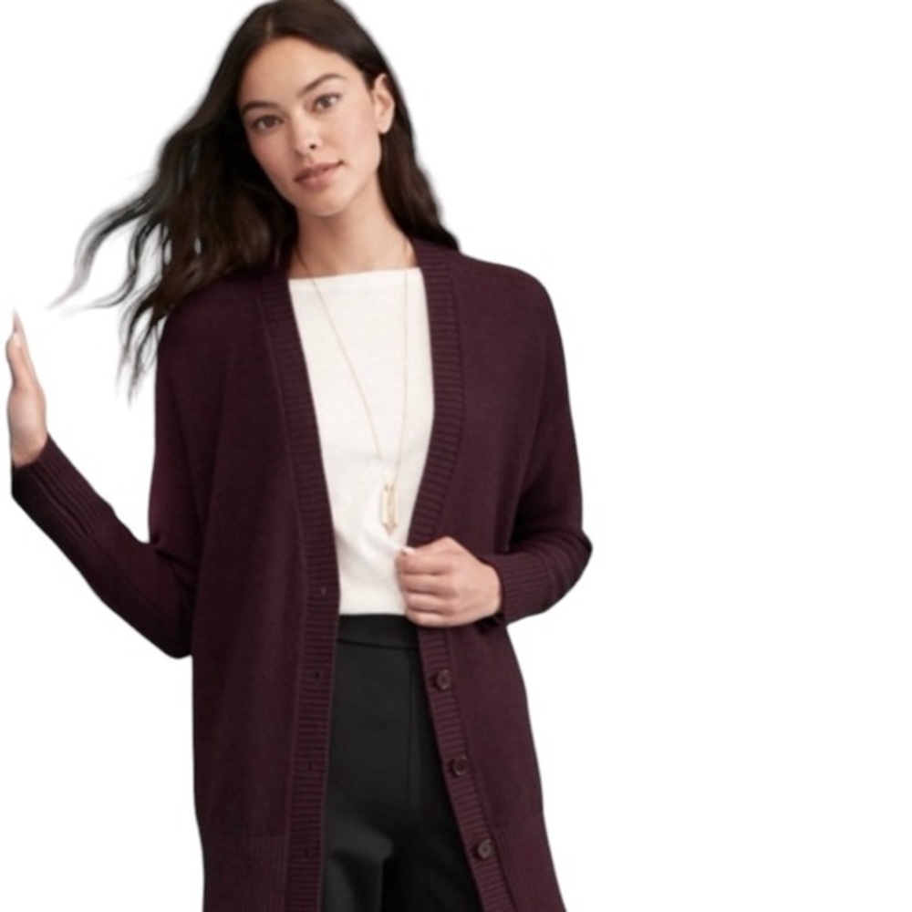 Eileen Fisher Merino Seed-Stitch Cardigan 💕